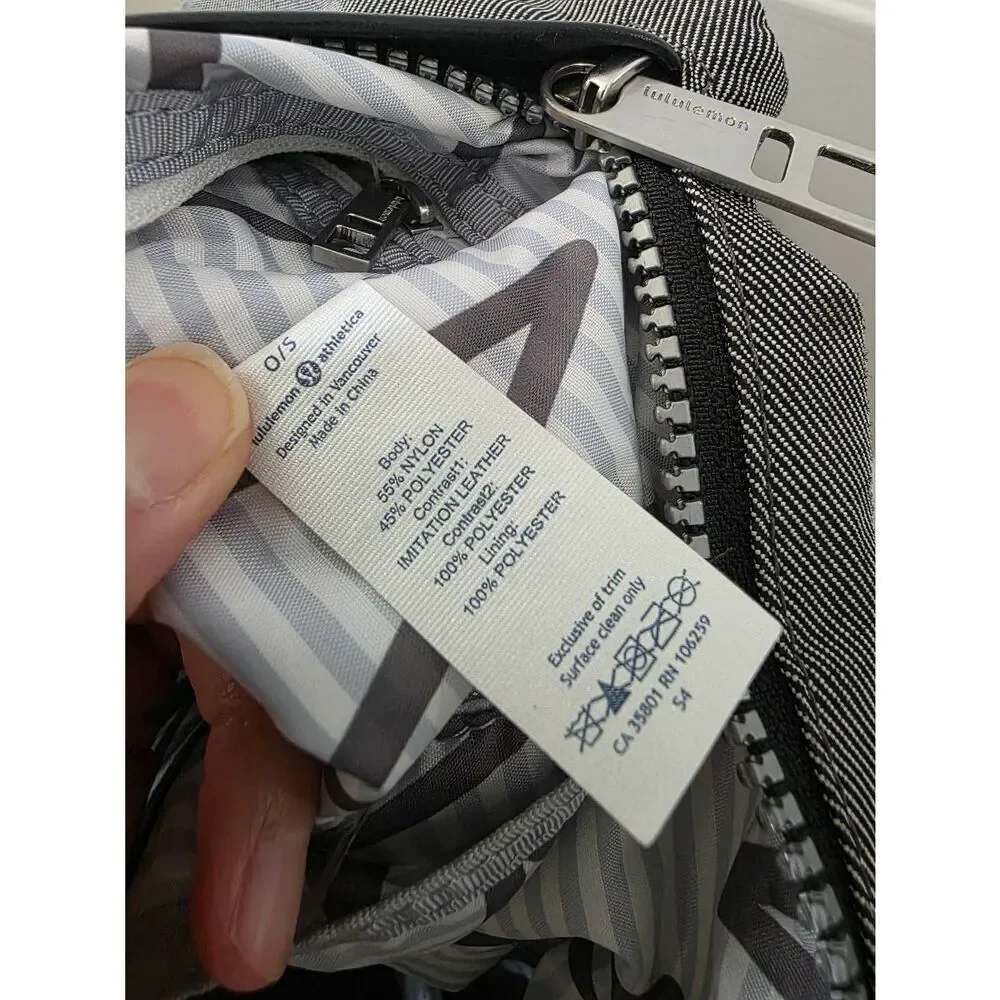 Lululemon Kickin' It Backpack Black / Slate / Black $118